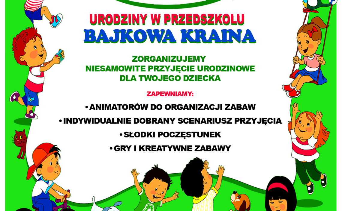 Urodziny w przedszkolu Bajkowa Kraina
