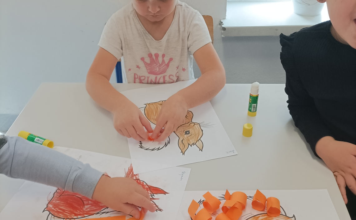 Praca plastyczna "Wiewióreczka" - Żabeczki