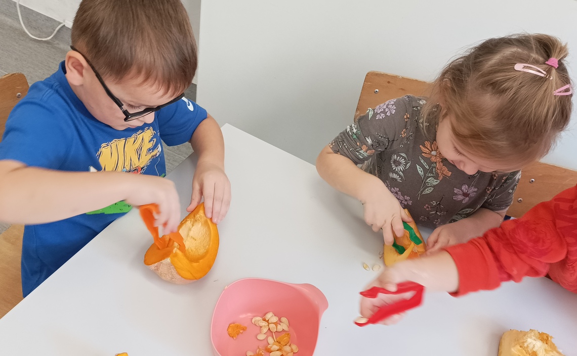 Dyniowe eksperymenty w Żabeczkach. A na koniec smaczne frytki dyniowe