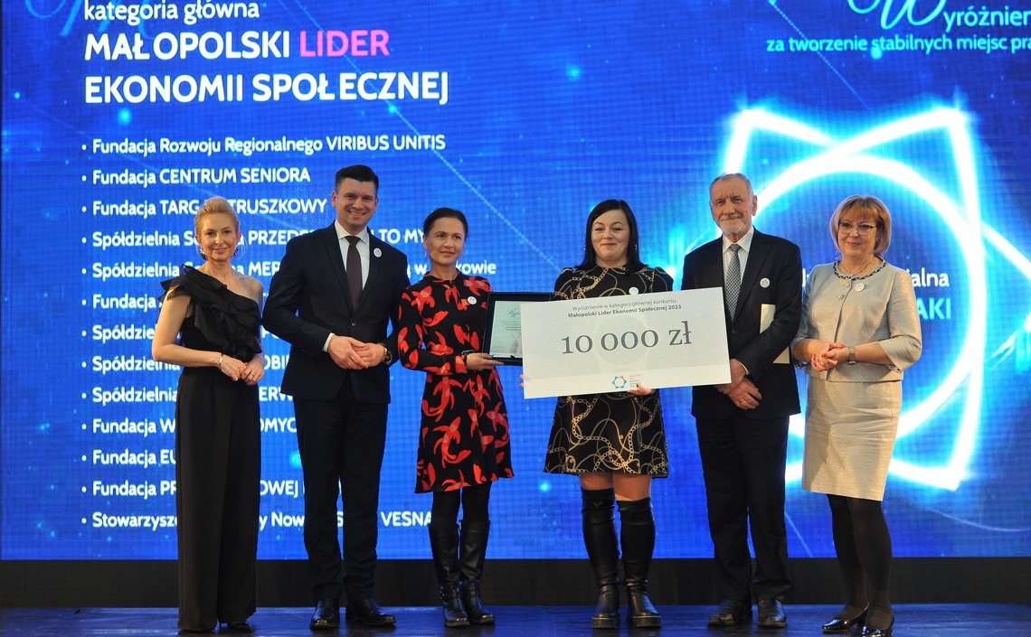 Wyróżnienie dla SPÓŁDZIELNI SOCJALNEJ "PRZEDSZKOLAKI TO MY"