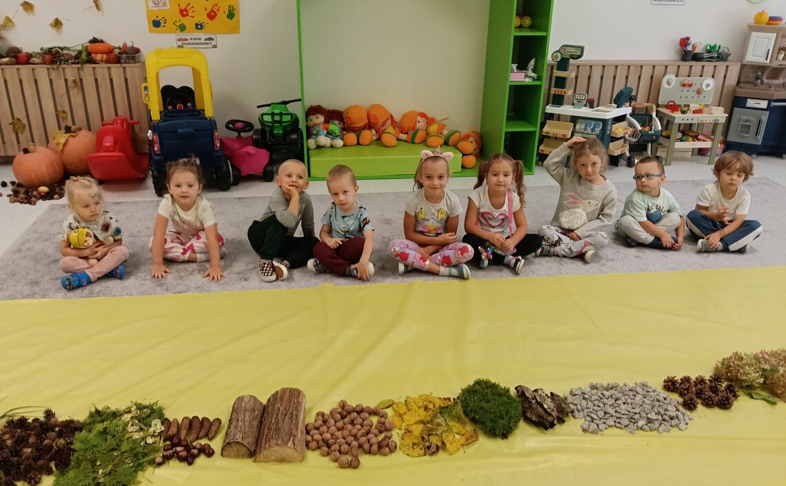 Jesienna sensoplastyka w przedszkolu "Bajkowa Kraina" w Librantowej